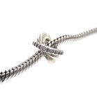 Image 2 of Pandora spacer; Silver; Cross Over