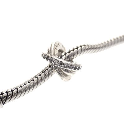 Pandora spacer; Silver; Cross Over Image 2 of Pandora spacer; Silver; Cross Over