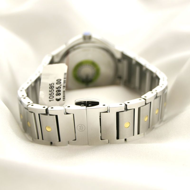 Image 12 of Movado SE; Two-tone watch with white dial; 0607516