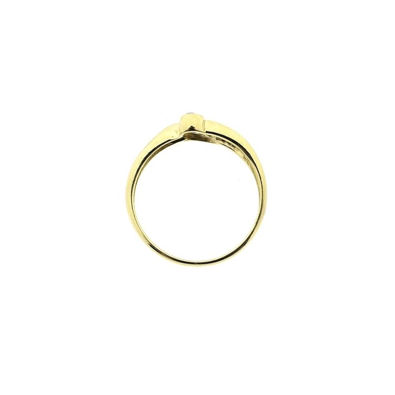 Image 6 of Gold solitaire ring with zirconia