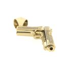 Image 9 of Gold pistol pendant with zirconia | Glock