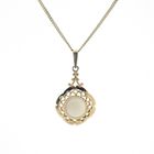 Image 3 of Gold pendant with white opal | Vintage