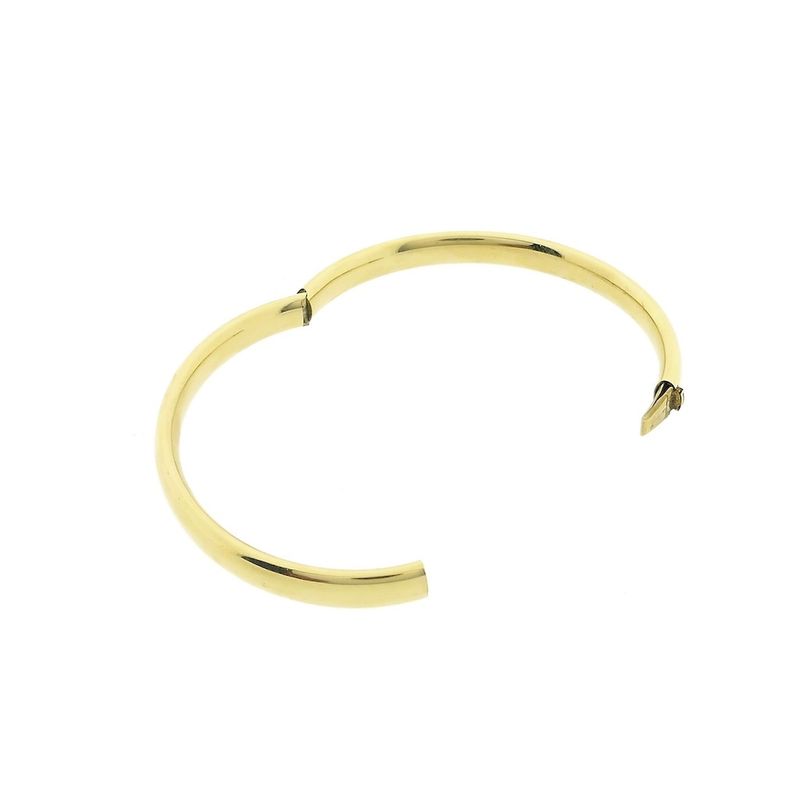 Image 4 of Gold smooth slave bracelet | Ø 61.5 mm