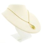 Image 8 of Gold pendant with synthetic gemstone from the 60s