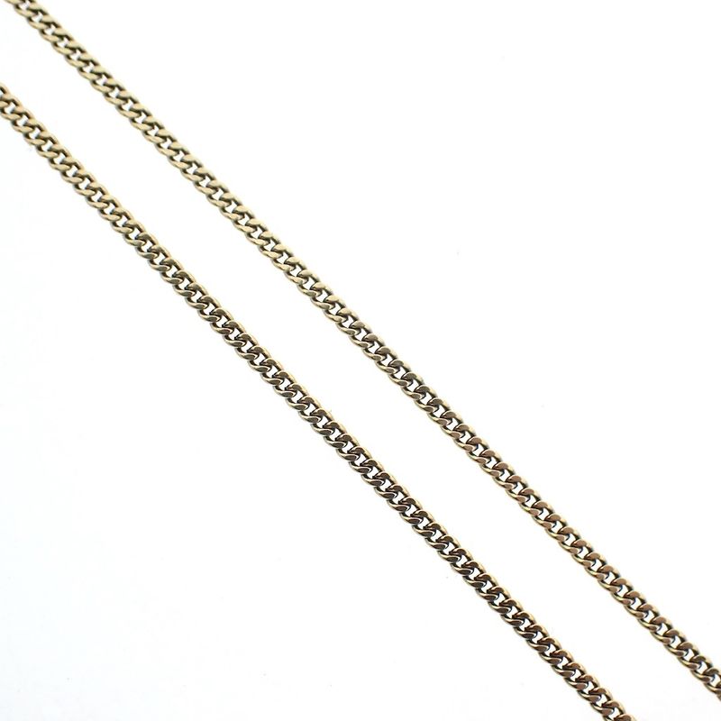 Image 5 of Gold gourmet link chain | 47 cm