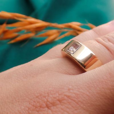 Image 2 of Chopard gold ring with diamond 0.05 ct.