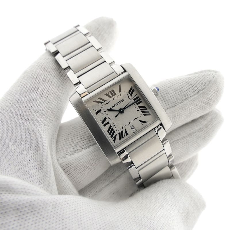 Image 7 of Cartier Tank Française 2302; Automatic unisex watch