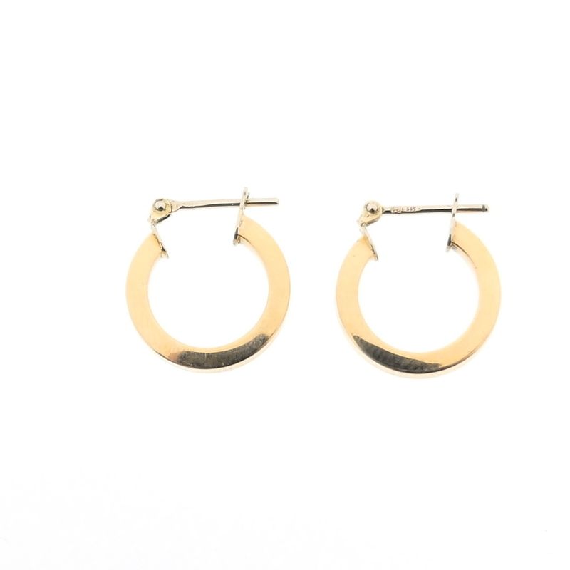 Image 4 of Gold earrings; Ø 14.5 mm