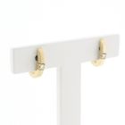 Image 3 of Gold stud earrings with diamond 0.06 ct.