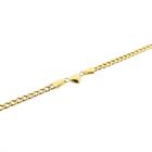 Image 9 of Gold gourmet link bracelet with a heart | 18.5 cm