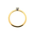 Image 5 of Gold solitaire ring with diamond; 0.15 ct.