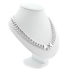 Image 3 of Silver gourmet link necklace | 43 cm