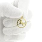 Image 9 of Gold zodiac sign pendant; Aries