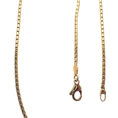 Image 2 of Gold round Venetian link chain