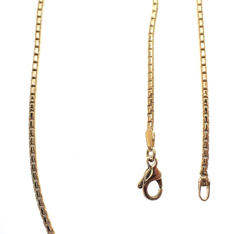 Image 2 of Gold round Venetian link chain