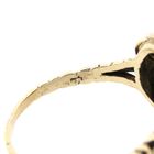 Image 6 of Gold and Silver Ring with Rose Cut Diamonds; approx. 0.65 ct.