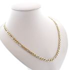 Image 3 of Two-tone gold Figaro link chain