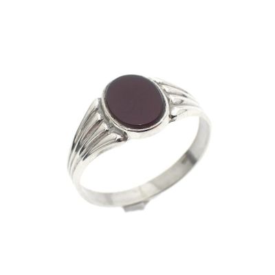 Image 1 of Signet ring set with carnelian