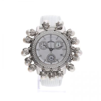 Meyers Lady Diamond & Pearl 101500; Women's Watch with Diamonds Image 1 of Meyers Lady Diamond & Pearl 101500; Women's Watch with Diamonds