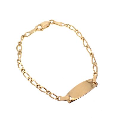 Image 2 of 18K gold children's bracelet with a picture | 14 cm