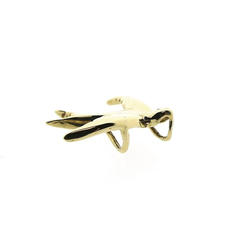 Image 4 of Gold pendant of a swallow