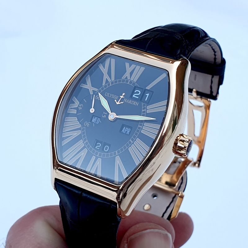Image 20 of Ulysse Nardin Ludovico; 18k rose gold men's watch with perpetual calendar