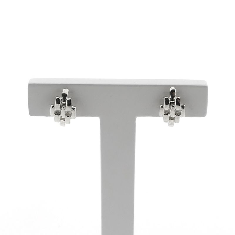 Image 1 of Silver stud earrings | Milanese design