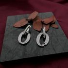 Image 6 of White gold earrings with diamonds; 1.58 ct.