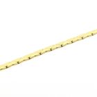 Image 4 of Two-tone gold cobra link necklace with fixed pendant