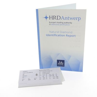 Image 2 of 0.26 ct. Brilliant cut diamond E/SI1 + HRD Certificate - Natural diamond