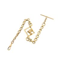 Golden (pocket watch) chain; Chatelaine (for a pocket watch)