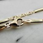 Image 5 of Gold closed Figaro link bracelet | 18.5 cm