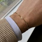 Image 11 of Gold twisted link bracelet | 21.5 cm
