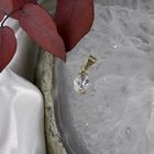 Image 2 of Gold solitaire pendant with zirconia