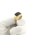 Image 10 of Gold signet ring with onyx