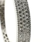 Image 4 of White gold bracelet with diamonds; Size S/M