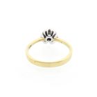 Image 6 of Bicolor gold solitaire ring with diamond; 0.035 ct.