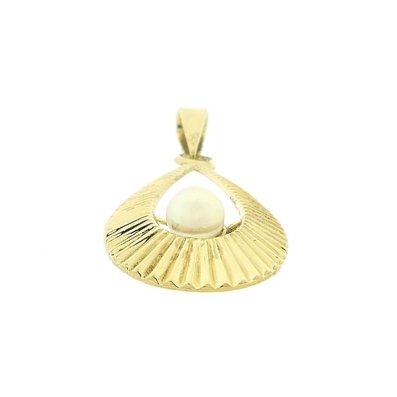 Image 7 of Gold pendant with pearl | Vintage
