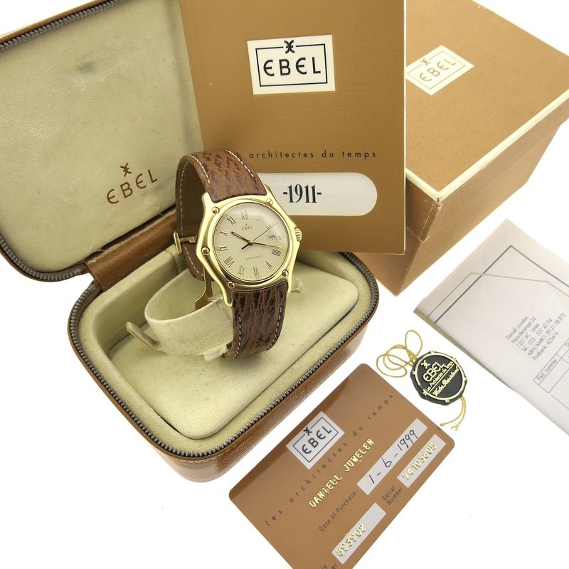 Image 9 of Ebel 1911 Automatic 893902; 18k gold watch