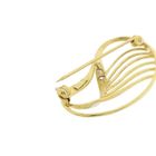 Image 9 of Two-tone gold brooch with zirconia.