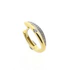 Image 6 of Two-tone gold earrings with diamonds | 0.11 ct.