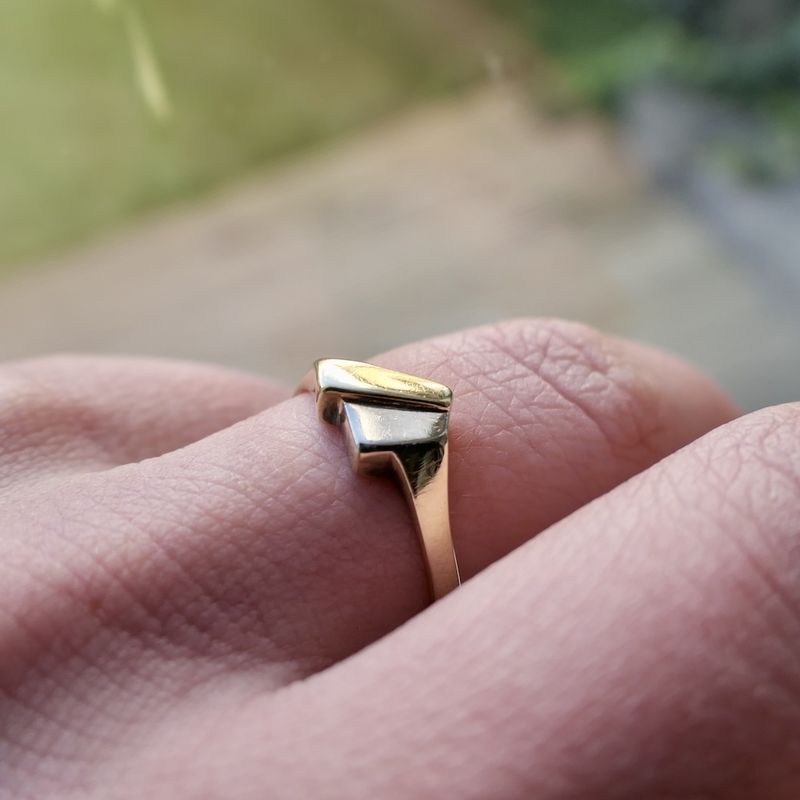 Image 7 of Two-tone gold ring
