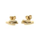 Image 5 of Gold stud earrings with zirconia