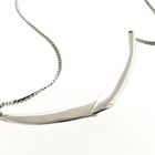 Image 6 of Silver necklace with fixed pendant | 42 cm
