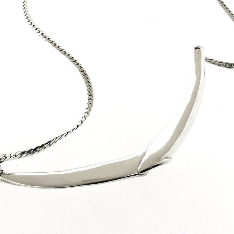 Image 6 of Silver necklace with fixed pendant | 42 cm