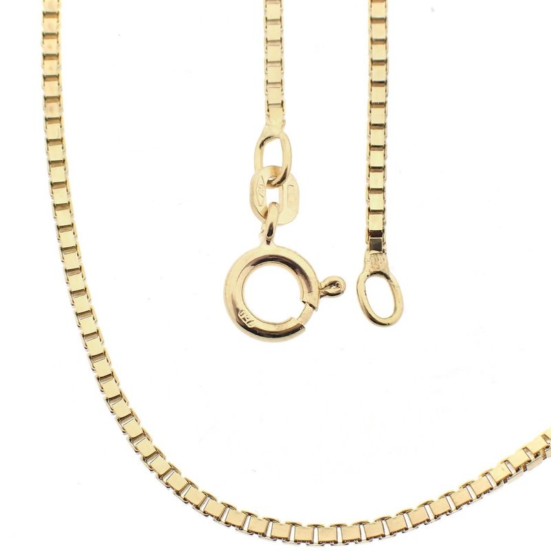 Image 1 of 18K Gold Venetian Link Chain | 50cm