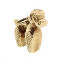 Gold pendant of a dog | Miniature Schnauzer