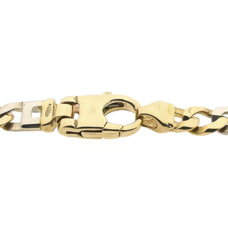 Image 5 of Bicolor Gold Marine Link Necklace