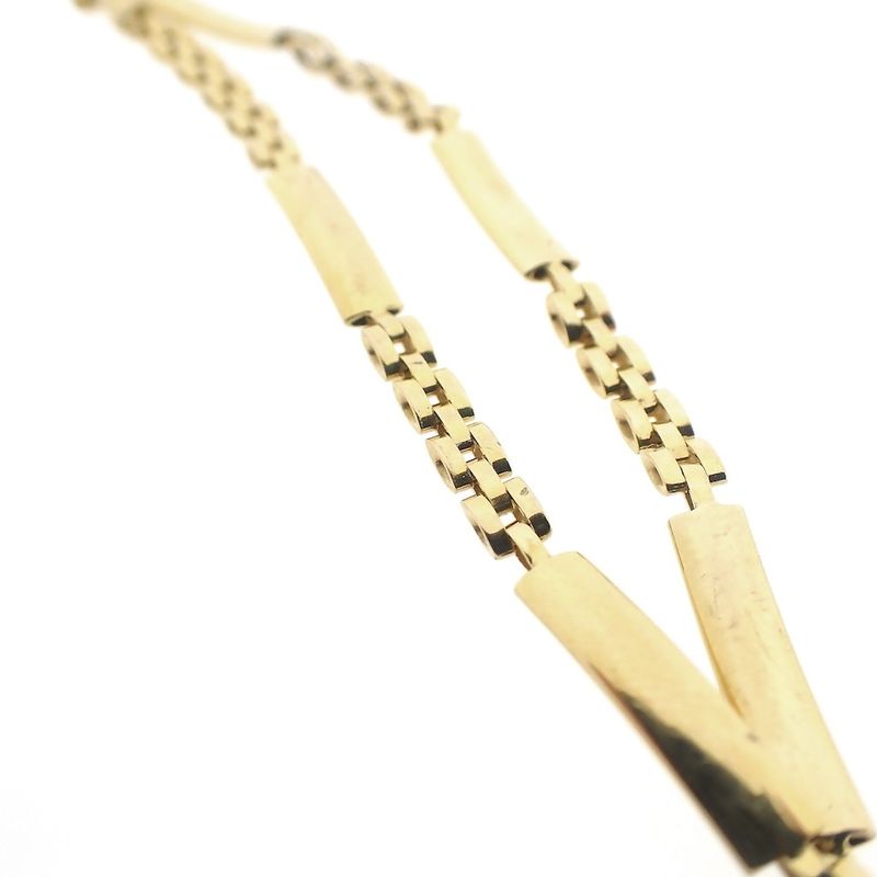 Image 7 of Gold Bismarck link bracelet | 18.5 cm