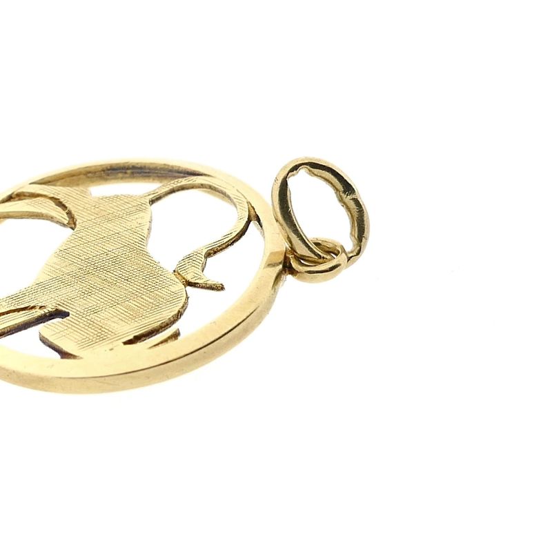 Image 4 of Gold Taurus Zodiac Pendant